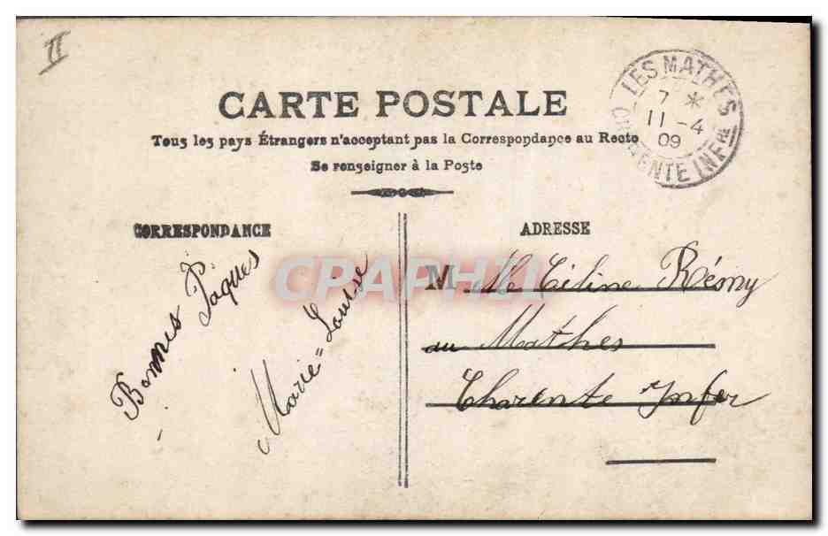 CPA Cloche Enfant Paques  — Rückseite