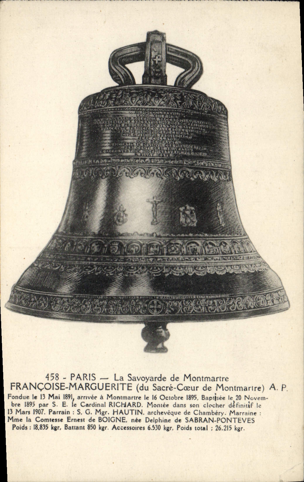 CPA Cloche La Savoyarde de Montmartre Francoise Marguerite Paris 