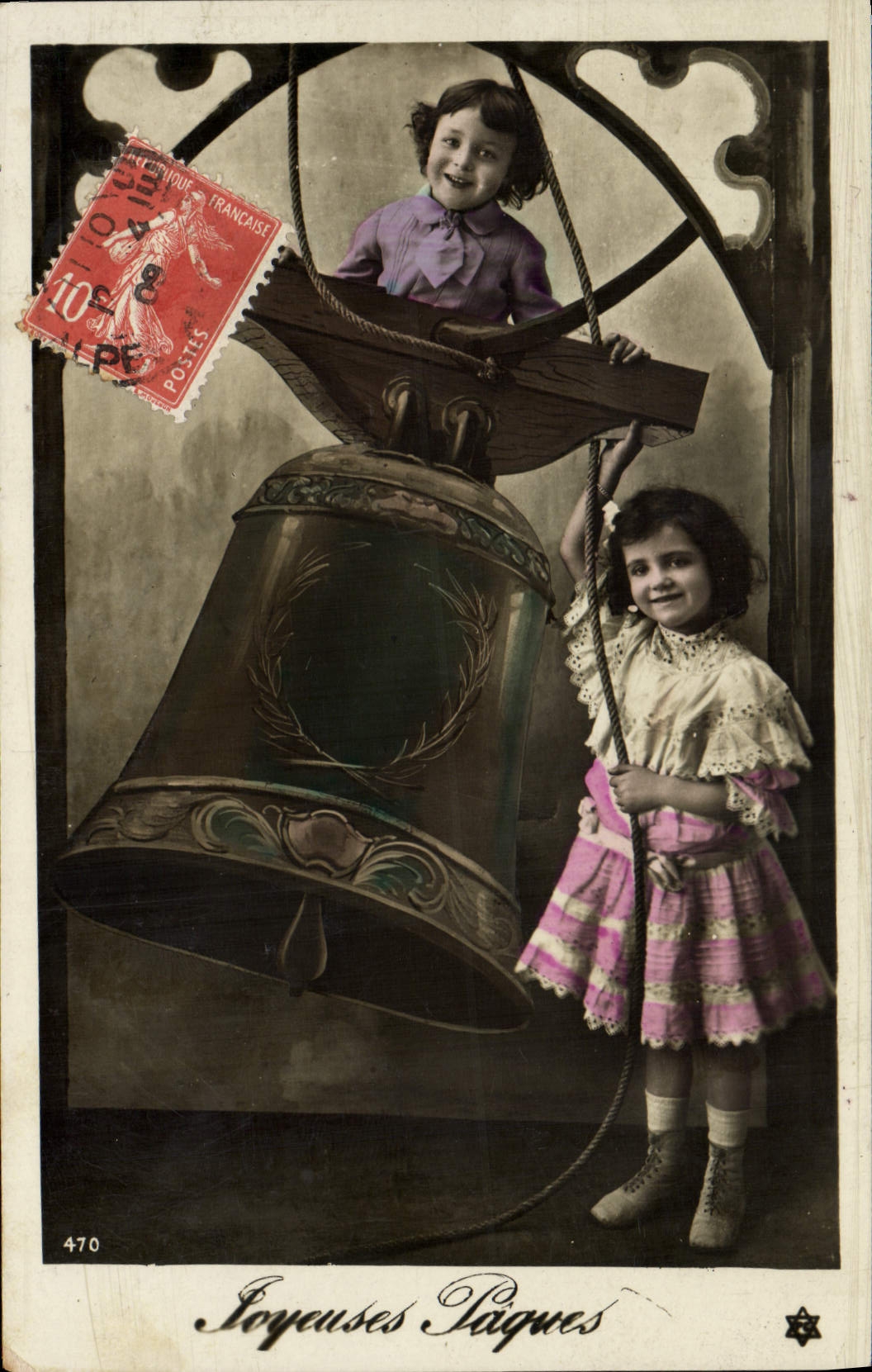 CPA Cloche Enfants 