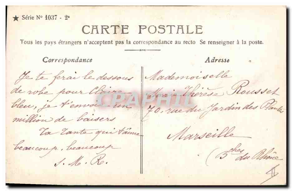 CPA Cloche Enfant Paques — Rückseite