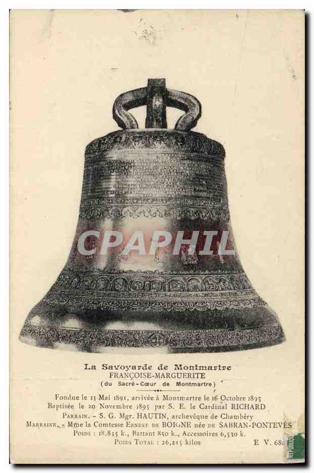 CPA Cloche La Savoyarde de Montmartre Francoise Marguerite Paris 