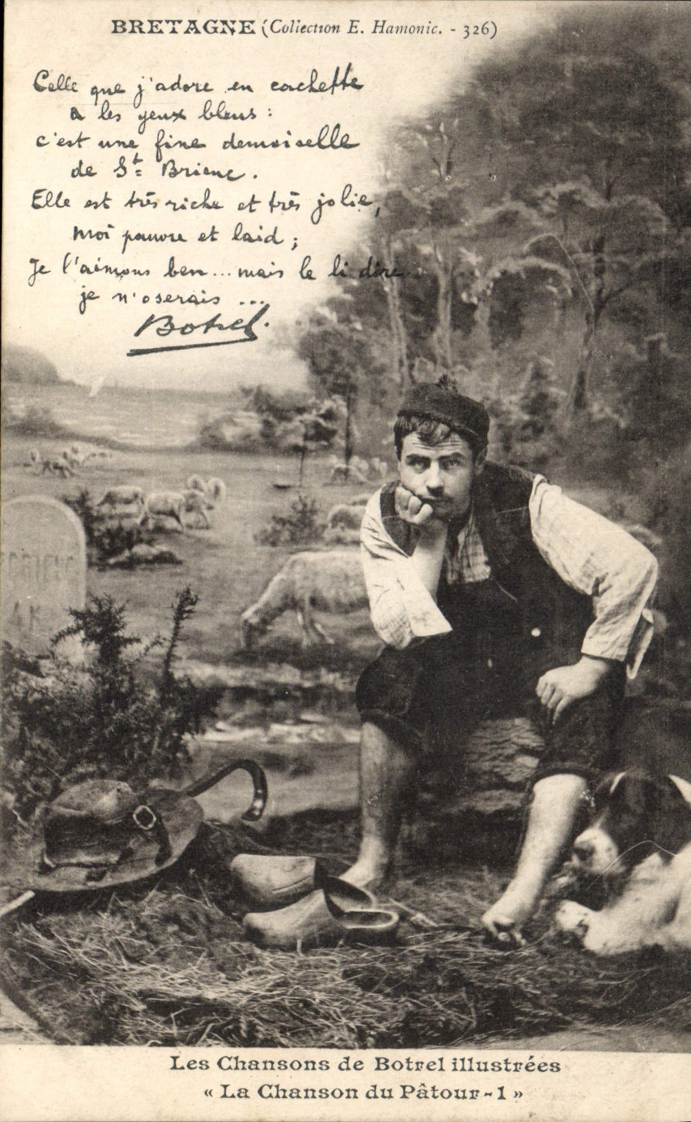 CPA Folklore Les chansons de Botrel La chanson du Patour Chien 