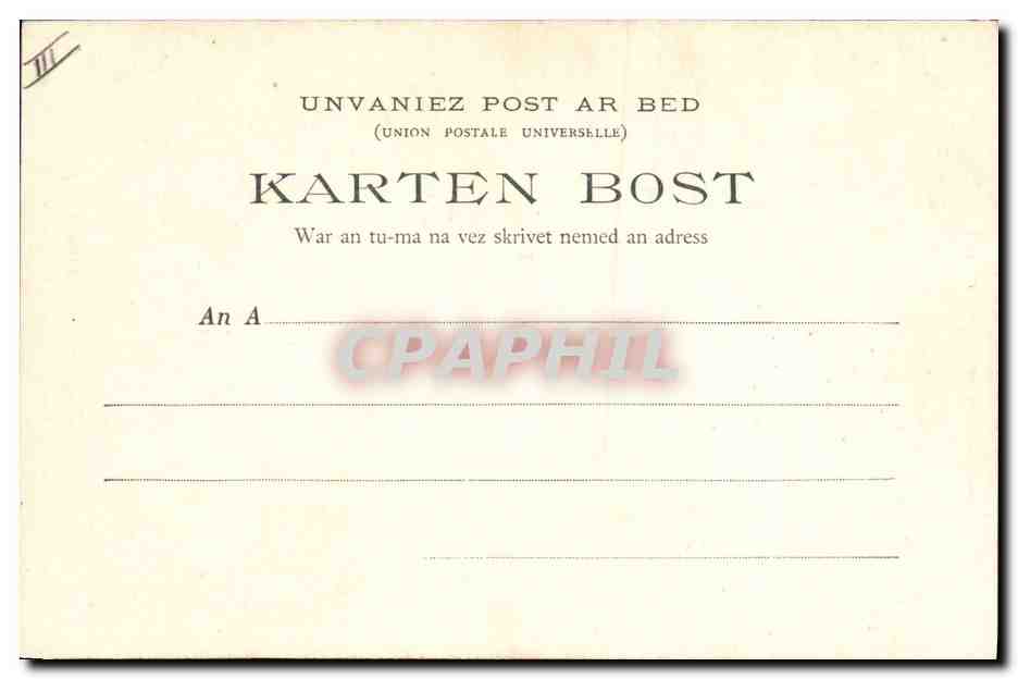 CPA Folklore Les chansons de Botrel La chanson du Patour Chien  — Verso
