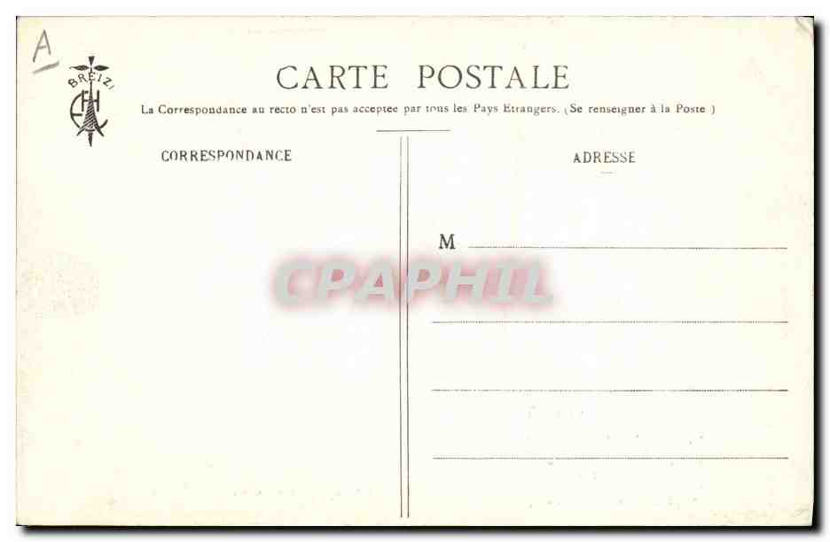 CPA Folklore La Sabotiere  — Verso