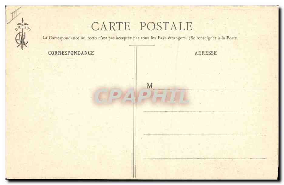 CPA Folklore Les chansons de Botrel Le bucheron  — Verso