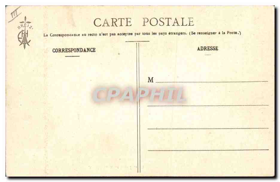 CPA Folklore Les chansons de Botrel Les filles de chez nous  — Verso