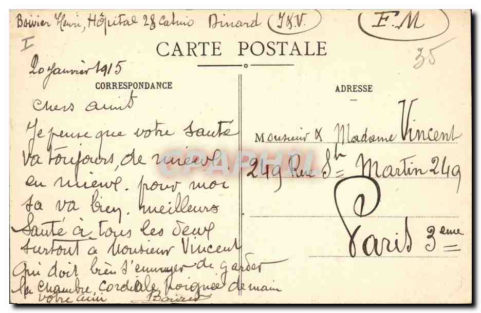 CPA Folklore Botrel Saint Malo Le Grand Be Le tombeau de Chateaubriand  — Verso