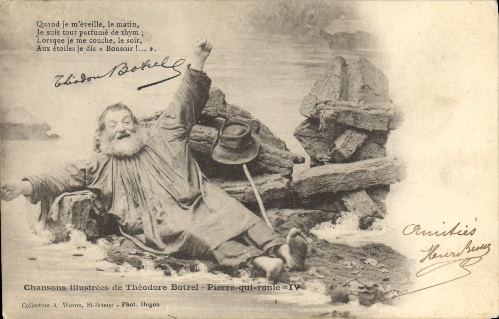 Pierre-qui-roule — Chanson illustrée de Théodore Botrel — Collection A. Waron, St-Brieuc - Phot. Hugon