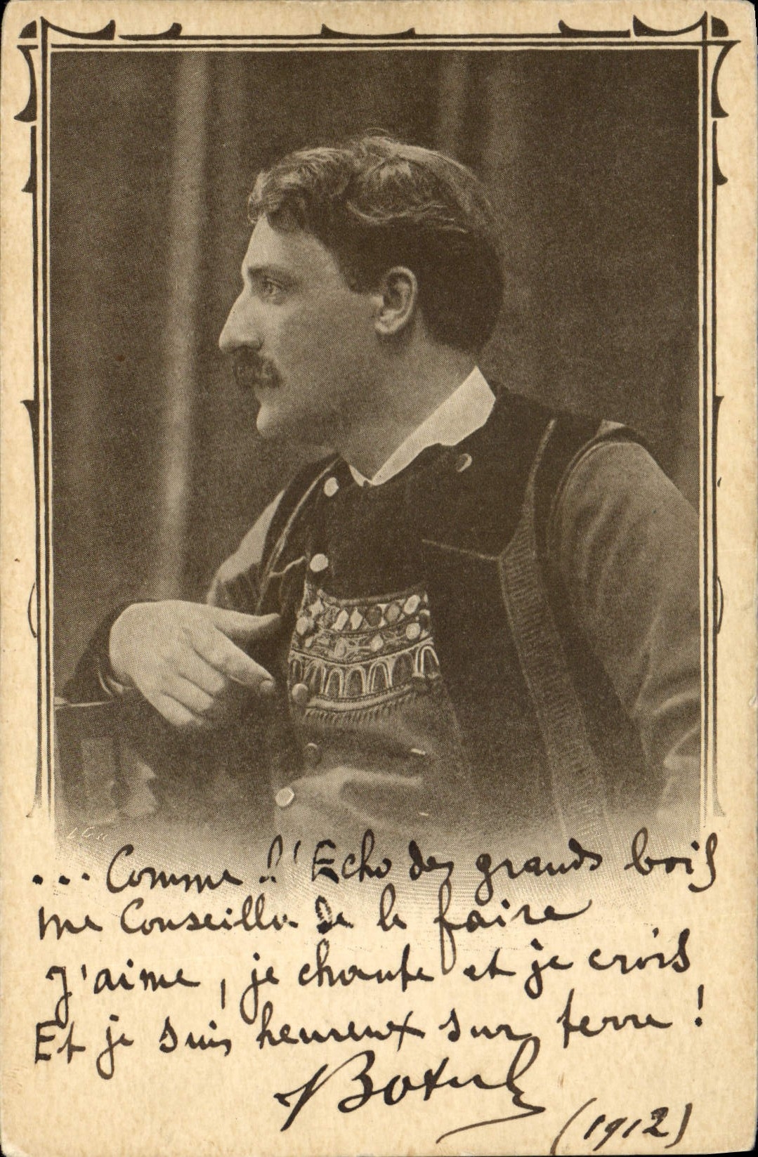 CPA Folklore Les chansons de Botrel Bretagne 