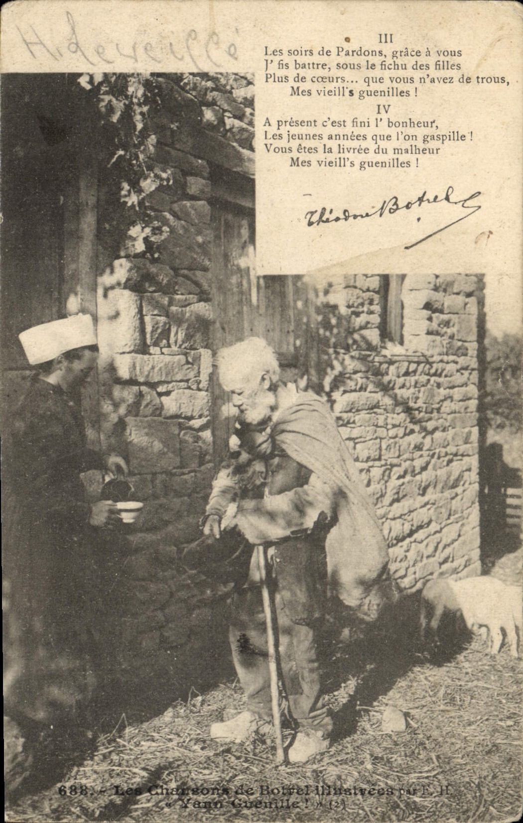 CPA Folklore Les chansons de Botrel Bretagne 