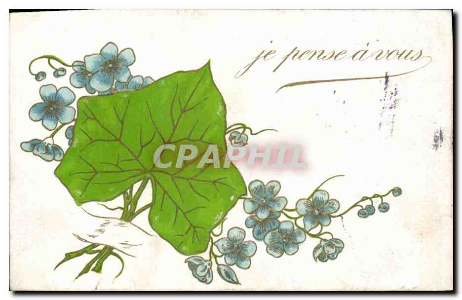 CPA Fantaisie Fleurs Trefle 