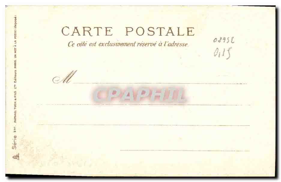 CPA Fantaisie Fleurs Fer a cheval  — Verso