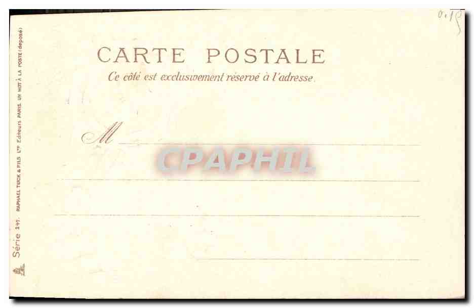CPA Fantaisie Fleurs Trefles  — Rückseite