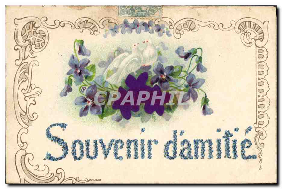 CPA Fantaisie Fleurs Colombes 