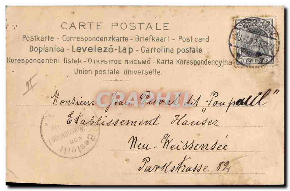 CPA Fantaisie Illustrateur Femme  — Rückseite