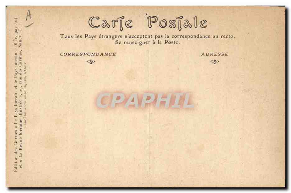 CPA Fantaisie Illustrateur Esplanade de Metz il y a cinquante ans Militaria  — Rückseite