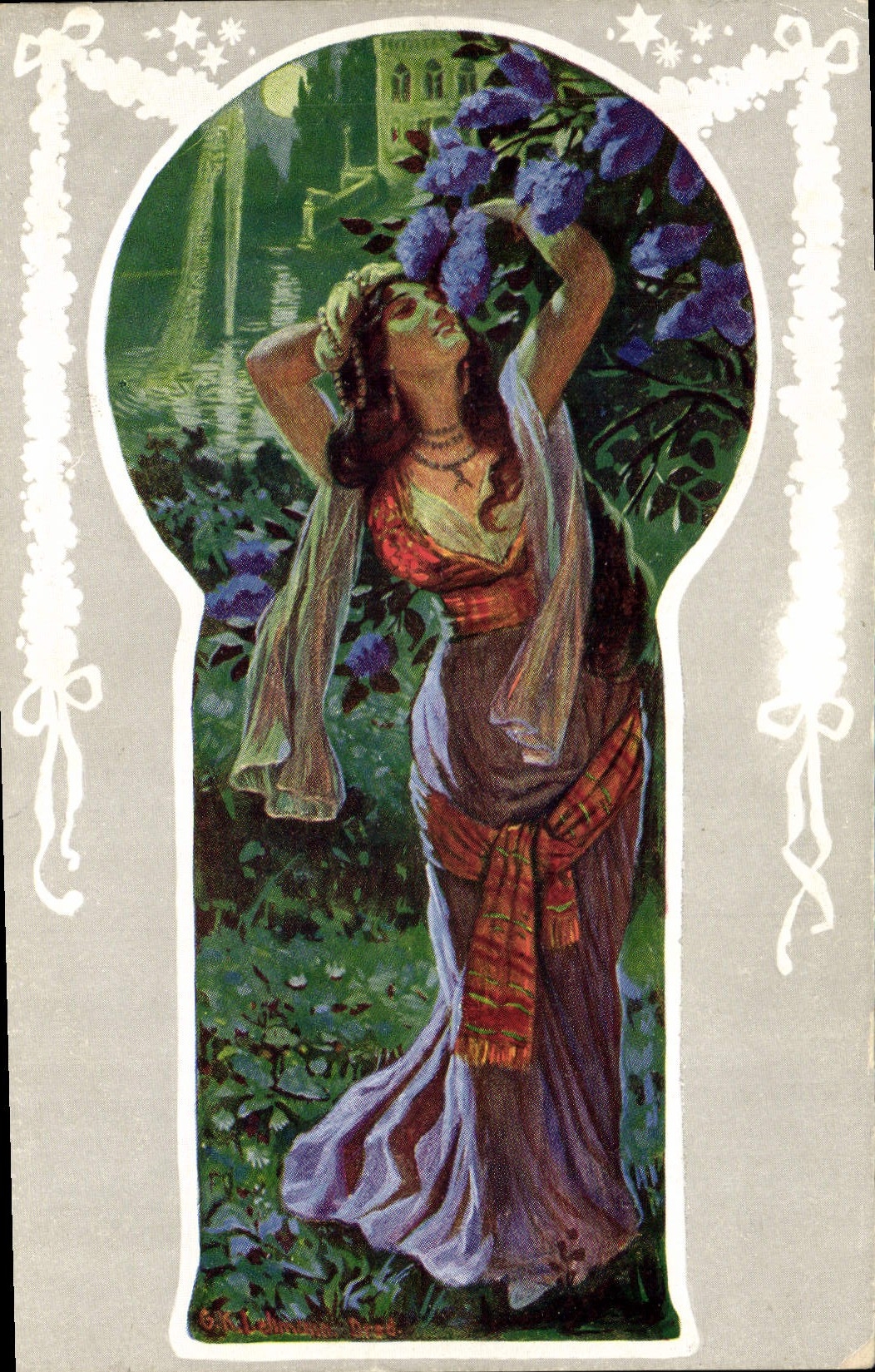 CPA Fantaisie Illustrateur Femme 