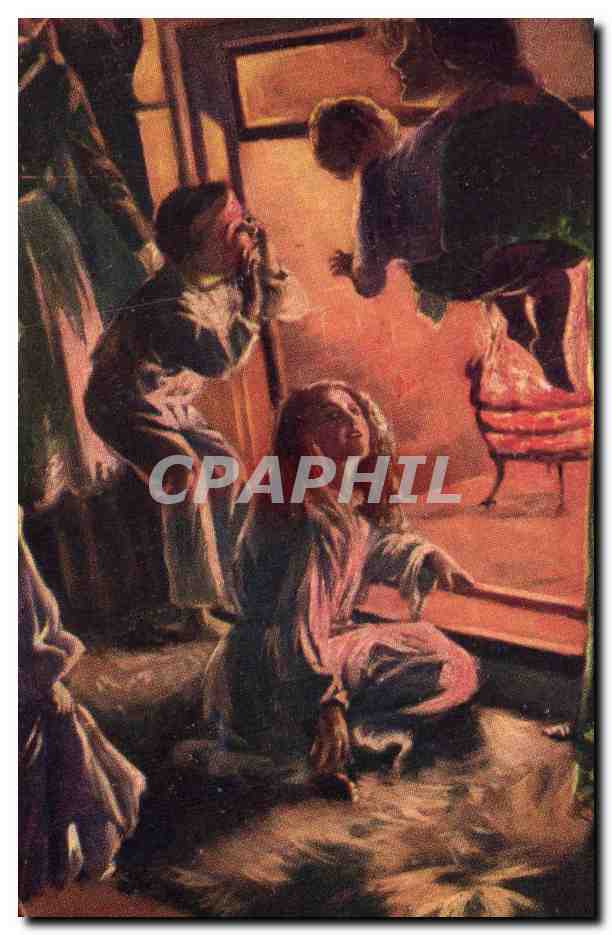 CPA Fantaisie Illustrateur Last instructions to Santa Claus Noel 