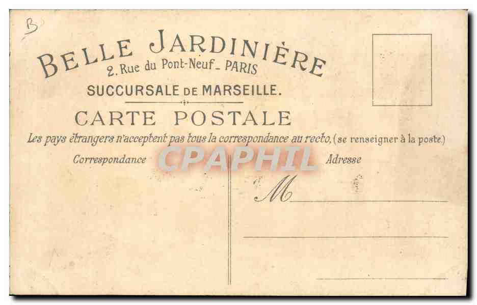 CPA Fantaisie Illustrateur Enfants La Belle Jardiniere Paris Rue du Pont Neuf Les rondes enfantines Chevalier du guet  — Verso