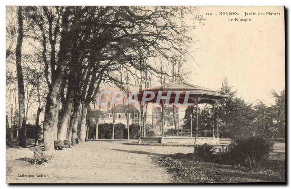 CPA Kiosque Jardin des plantes Rennes 