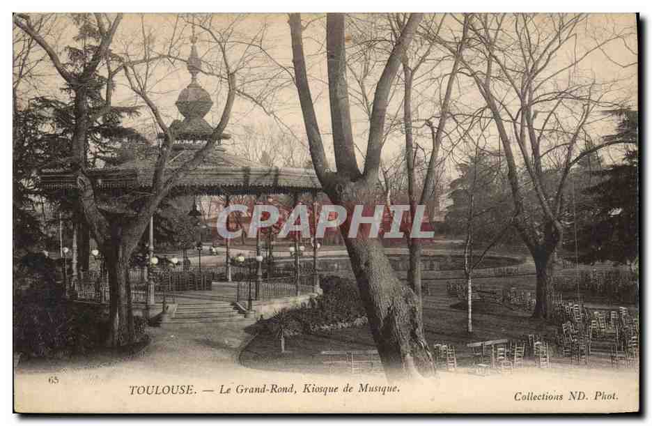 CPA Kiosque de musique Le grand Rond Toulouse 