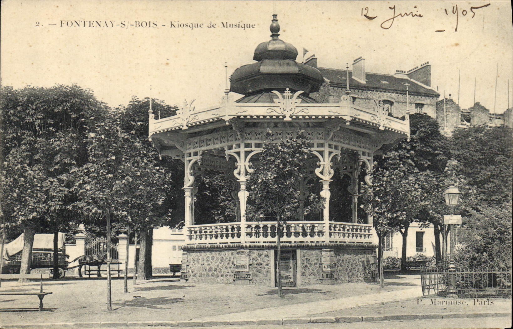 CPA Kiosque de musique Fontenay sous Bois 