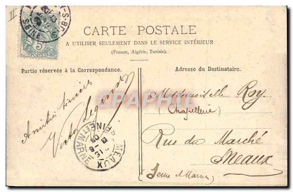 CPA Kiosque de musique Fontenay sous Bois  — Rückseite