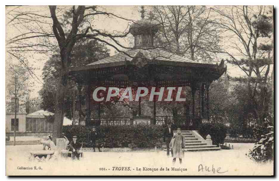 CPA Kiosque de la musique Troyes 