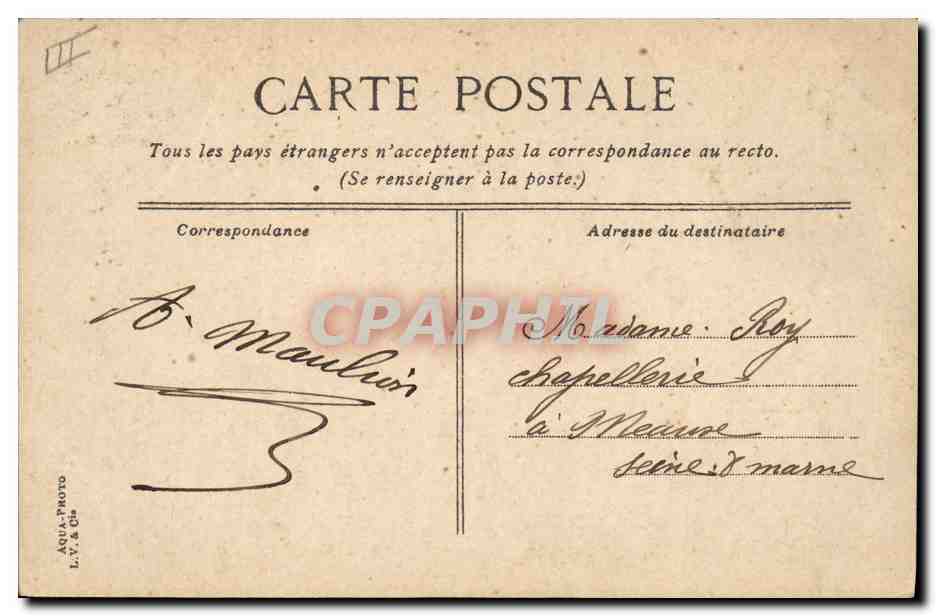 Angers. La musique militaire au jardin du Mail — L.V. & Cie, n° 265 — Verso
