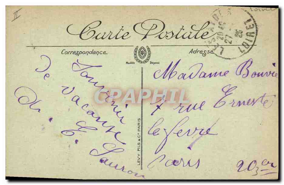CPA Kiosque Orleans Le Mail un jour de musique  — Rückseite