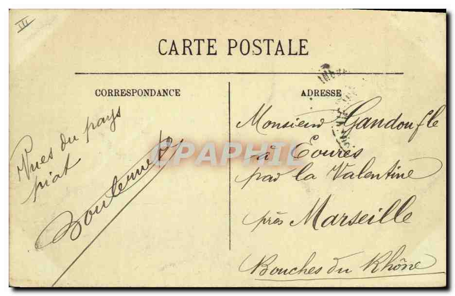 CPA Kiosque de musique et l'eglise Rochefort  — Rückseite