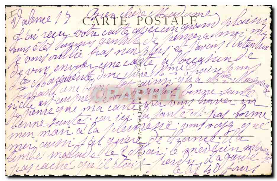 CPA Kiosque et le decor de Crussol Valence sur Rhone  — Rückseite