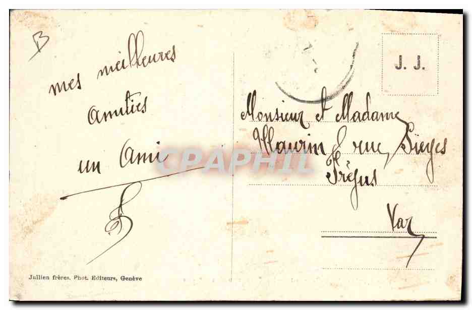 Hospice du Grand St Bernard — Le Dressage des Chiens — J.J. 8471 — Reverso