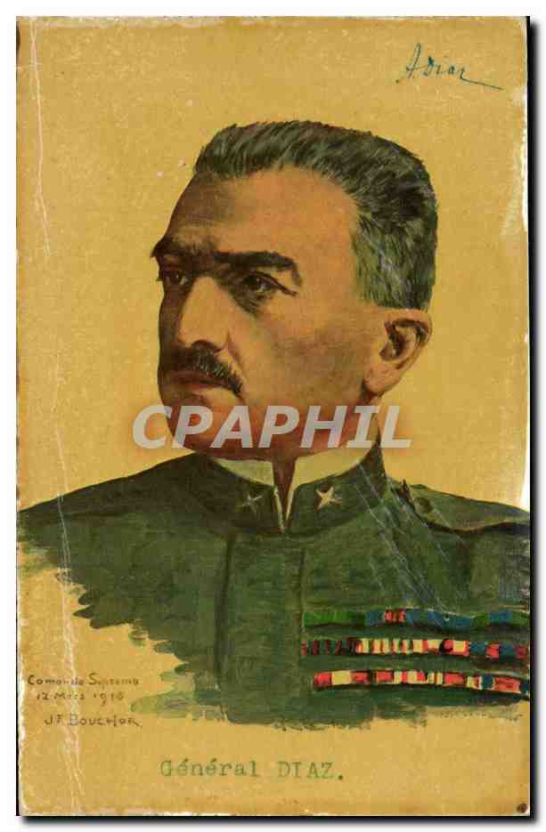 CPA Militaria General Diaz 