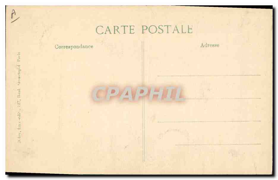 Le Général Pau — portrait militaire — E. Le Deley, imprimeur, Paris — Verso