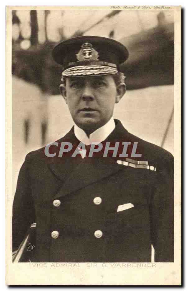 CPA Militaria Vice Amiral Sir G Warrender 
