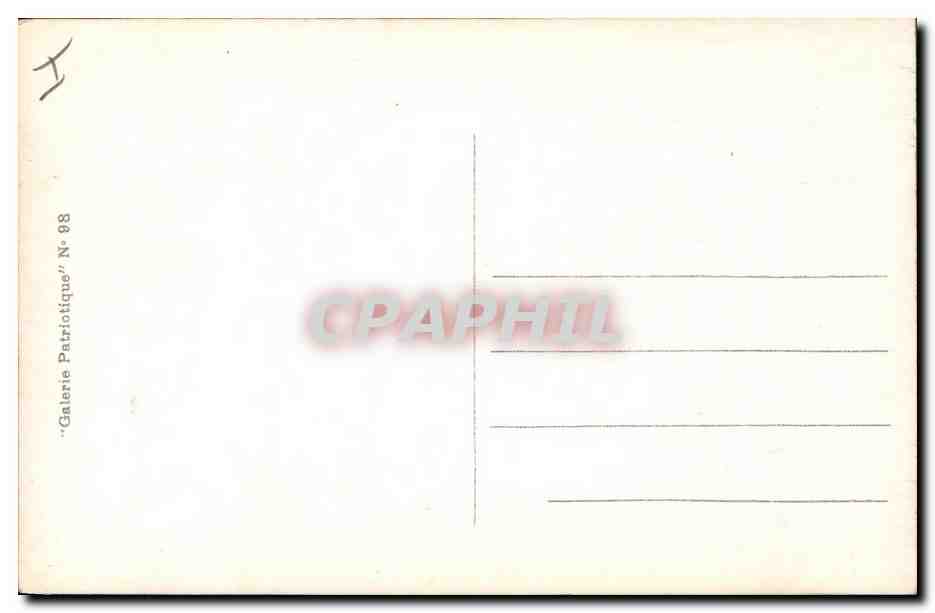 CPA Militaria General Pau  — Rückseite
