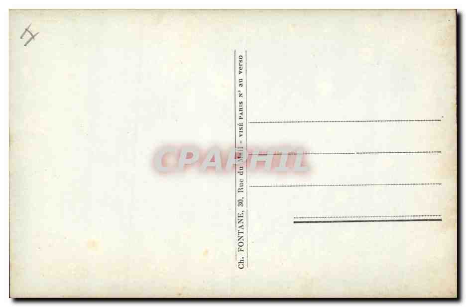CPA Militaria SM Roi Albert 1er  — Rückseite