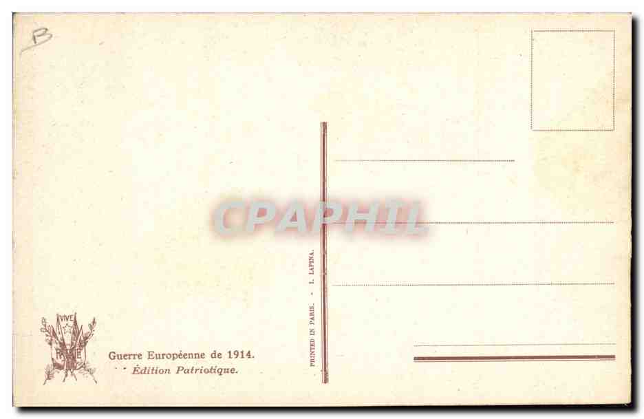 Bouvelles — Protestant Poster Against a German Notice — Patriotic Edition 1914 — Back