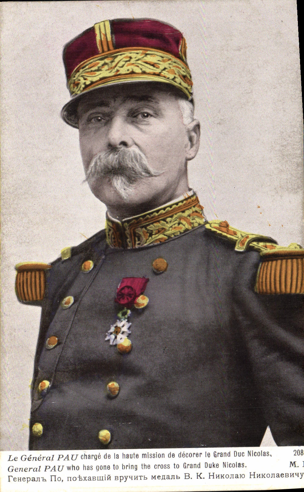 CPA Militaria Le Genreral Pau Grand Duc Nicolas 