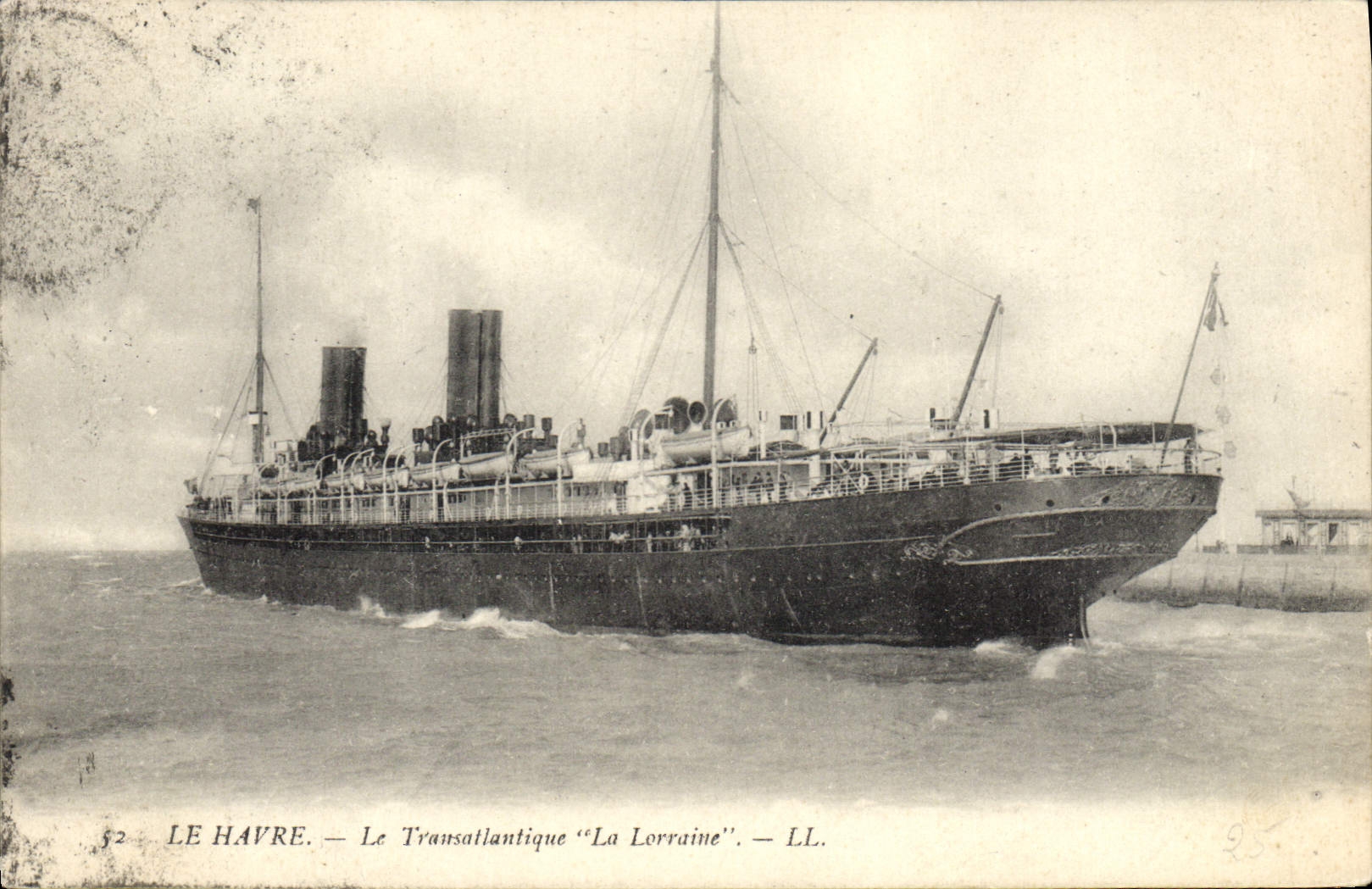 Le Havre — Le Transatlantique "La Lorraine" — LL.