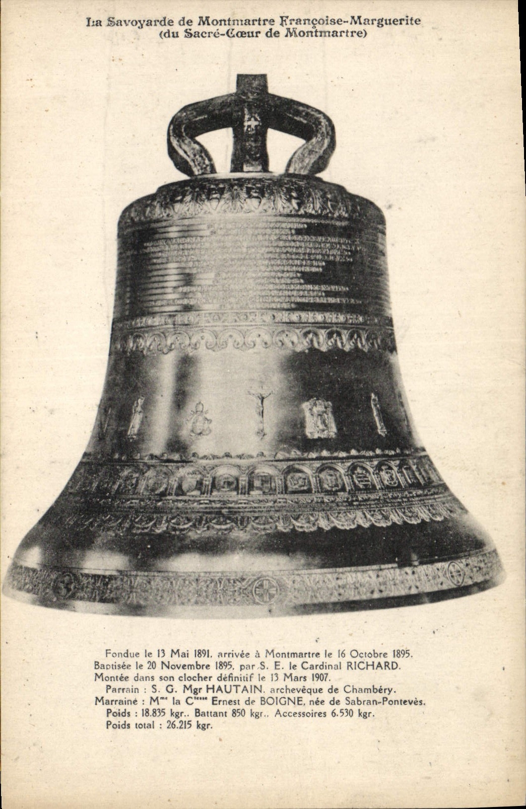 La Savoyarde de Montmartre — Françoise-Marguerite (du Sacré-Cœur de Montmartre) — éditeur non visible