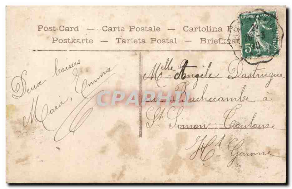 CPA Cloche Enfants  — Rückseite