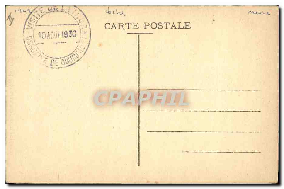 CPA Cloche le Bourdon de la tour de l'ossuaire de Douaumont Louise Anne Charlotte Militaria  — Verso