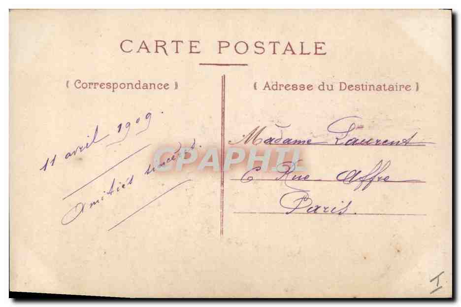 CPA Cloche Enfant Paques  — Verso