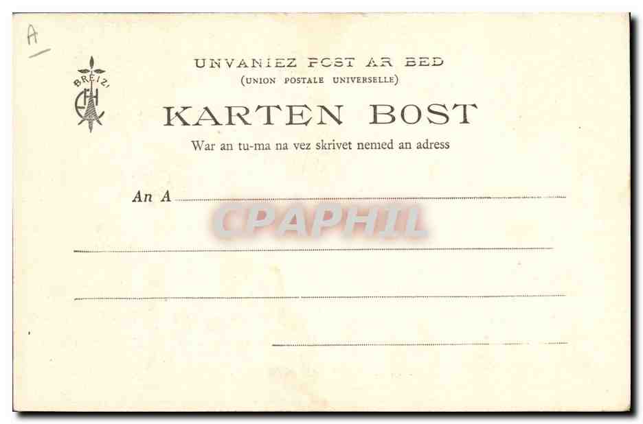 CPA Folklore Les chansons de Botrel illustrees Dors mon gas  — Verso