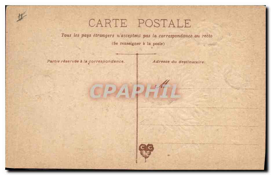 CPA Fantaisie Fleurs  — Rückseite