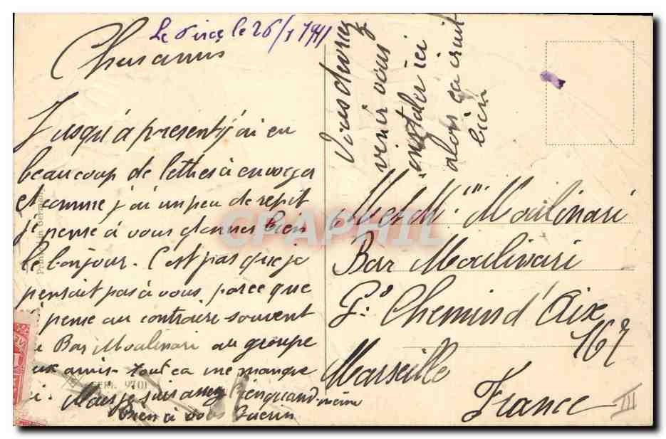 Une partie de cartes mouvementée au Bar Moulouinari — éditeur non visible, n° de série non lisible — Rückseite
