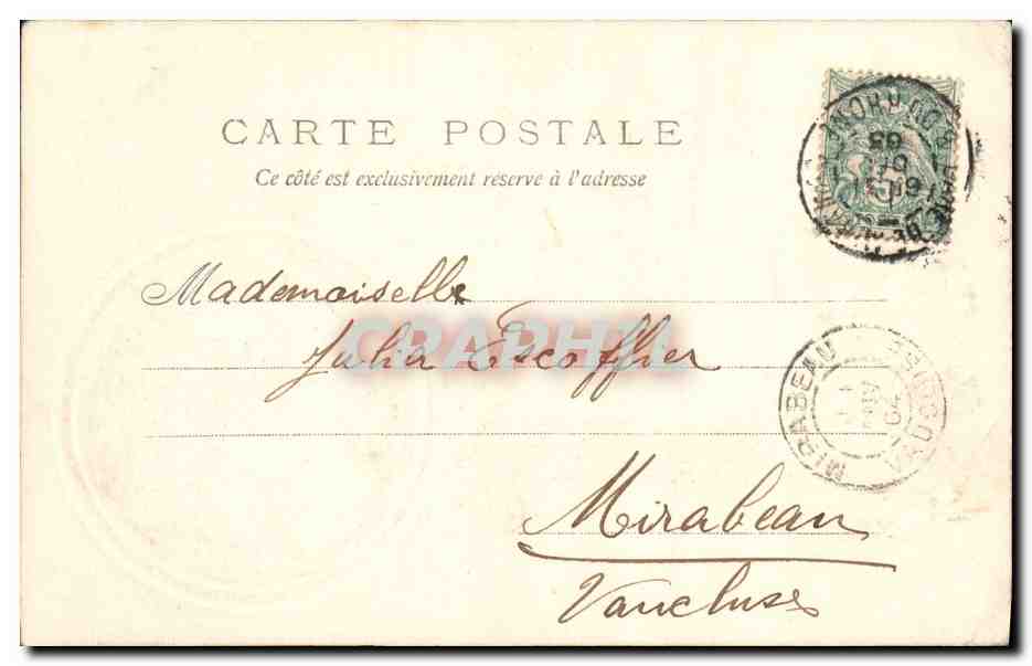 CPA Fantaisie Fleurs Fleurs  — Rückseite