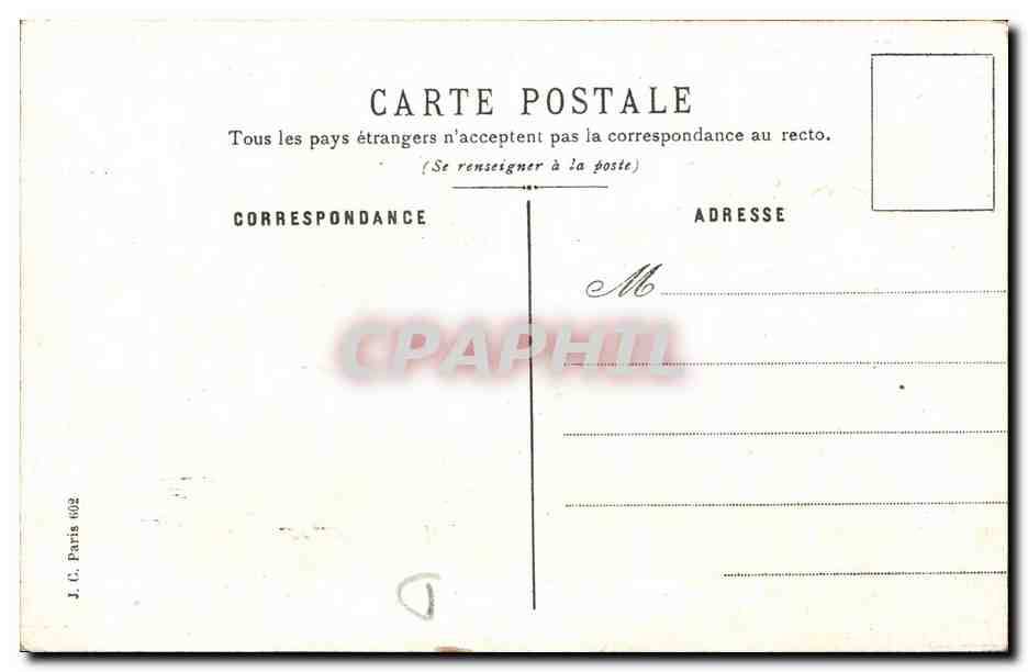 CPA Fantaisie Fleurs  — Rückseite
